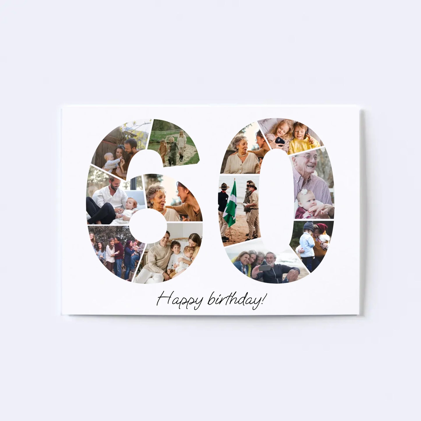 Sixties (60-69) Birthday Photo Collage