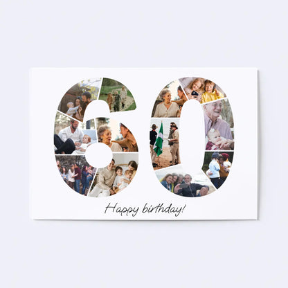 Sixties (60-69) Birthday Photo Collage