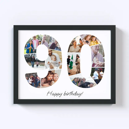 Nineties (90-99) Birthday Photo Collage
