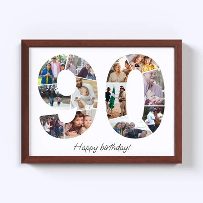 Nineties (90-99) Birthday Photo Collage