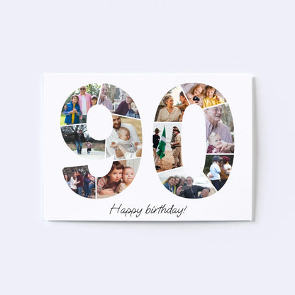 Nineties (90-99) Birthday Photo Collage