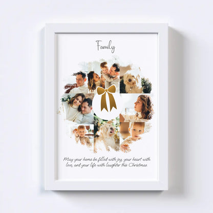 Christmas Wreath Photo Collage