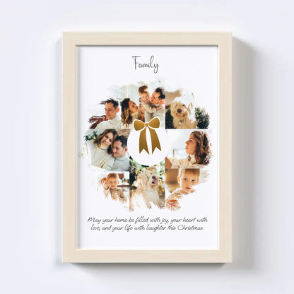 Christmas Wreath Photo Collage