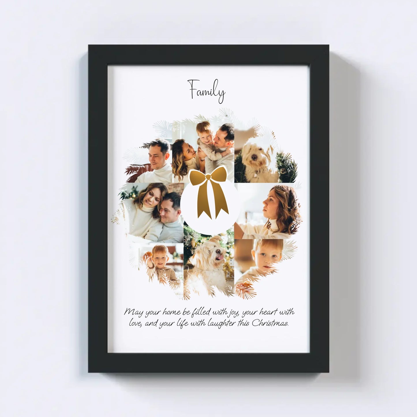 Christmas Wreath Photo Collage