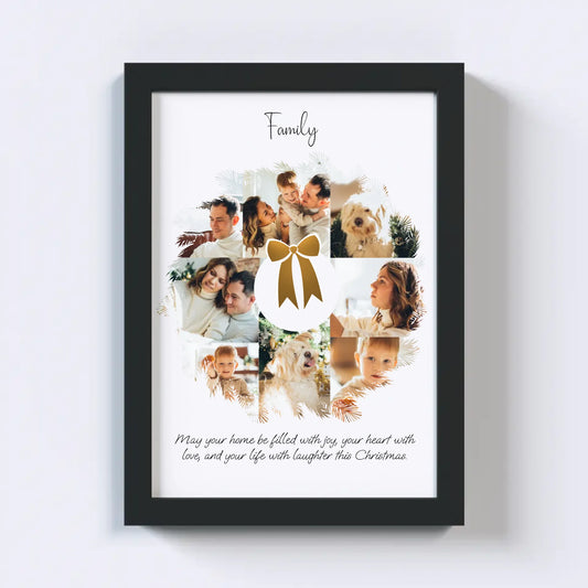 Christmas Wreath Photo Collage