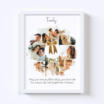 Christmas Wreath Photo Collage