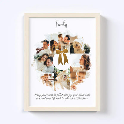 Christmas Wreath Photo Collage