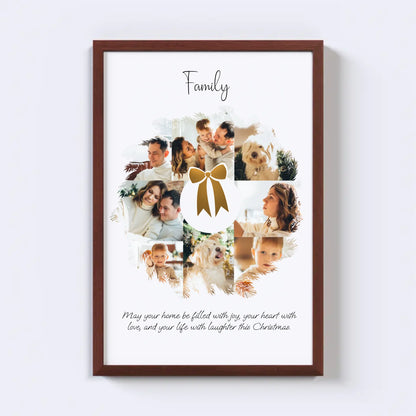 Christmas Wreath Photo Collage