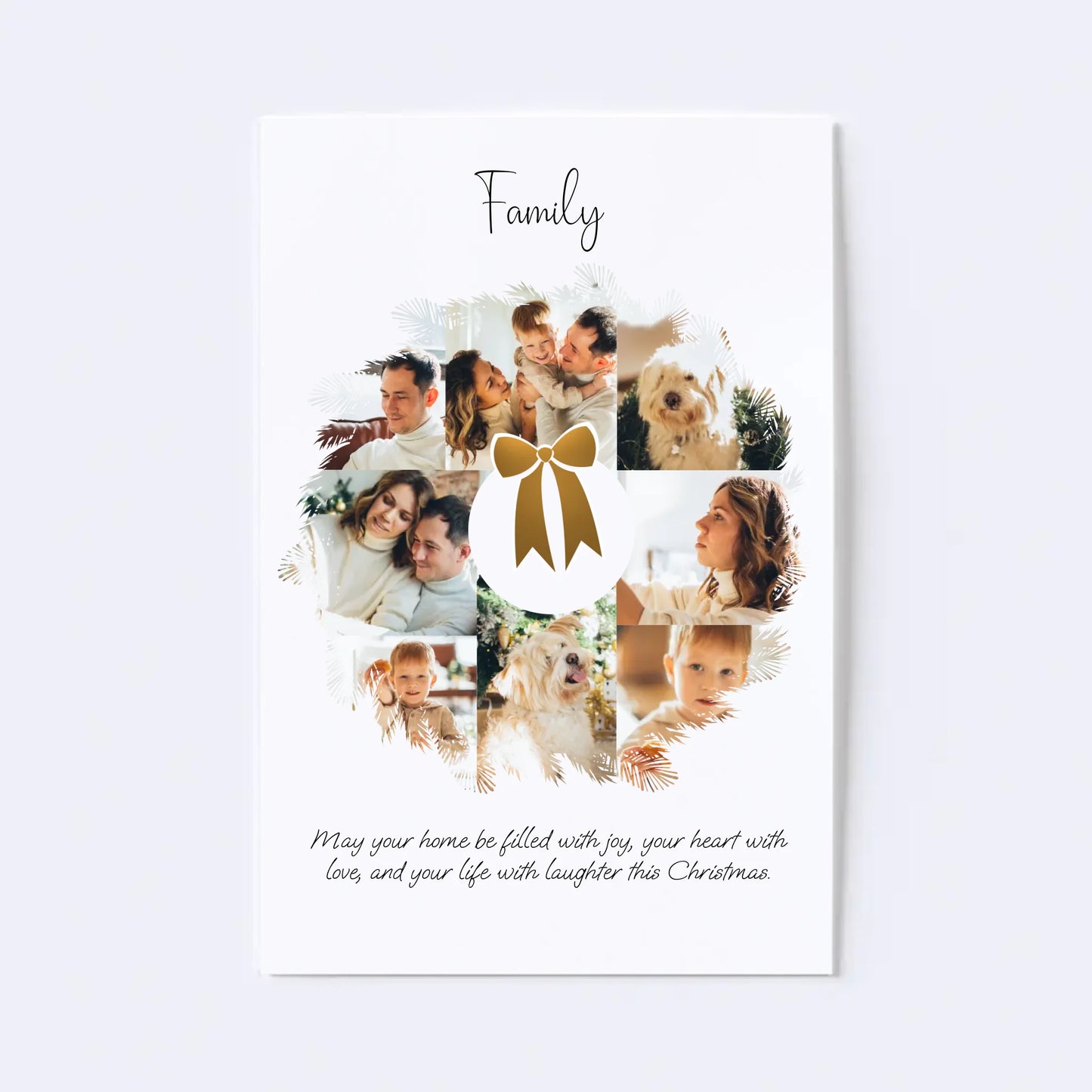 Christmas Wreath Photo Collage