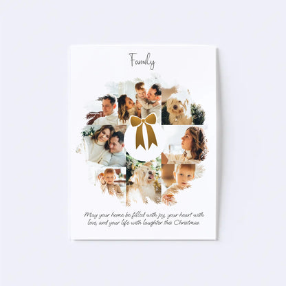 Christmas Wreath Photo Collage