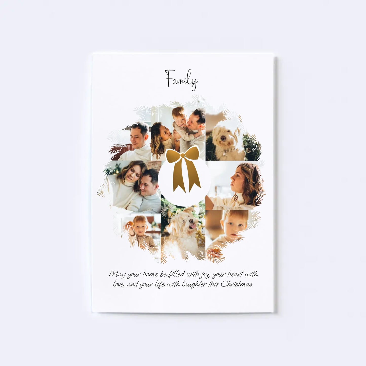 Christmas Wreath Photo Collage